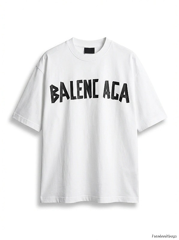 Balenciaga minimalist style white T-shirt