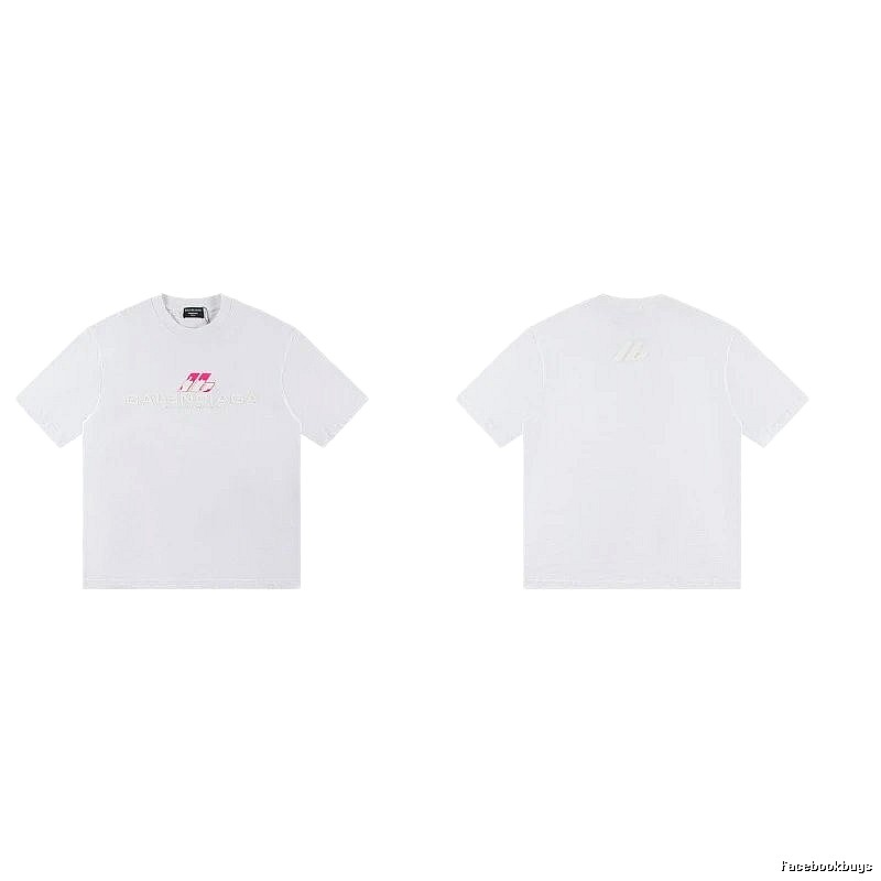 Balenciaga Printed Streetwear-style White T-Shirt