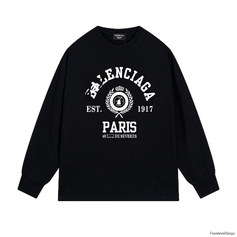 Balenciaga retro black long-sleeve