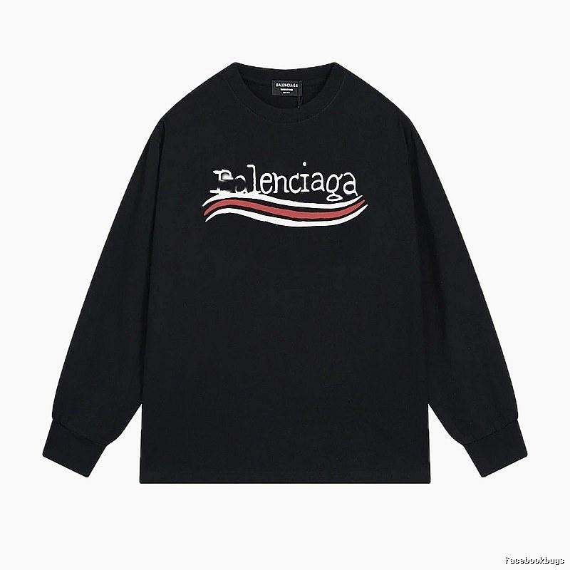 Balenciaga wavy black sweatshirt