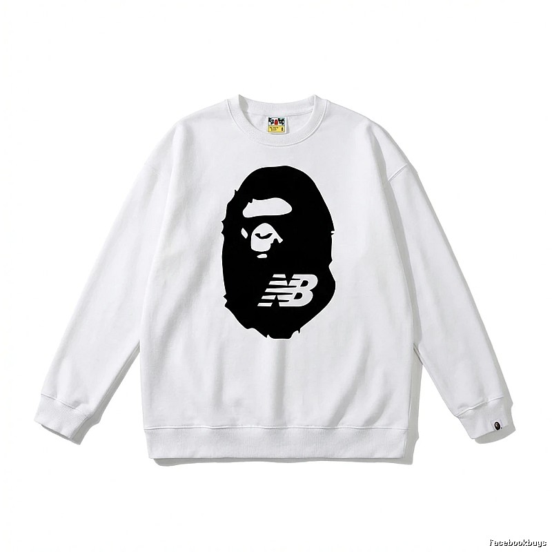 Bape Ape Head Classic White Sweatshirt