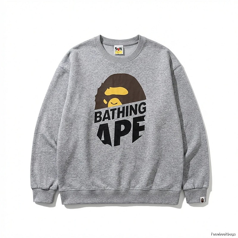 Bape Ape Head Grey Sweatshirt