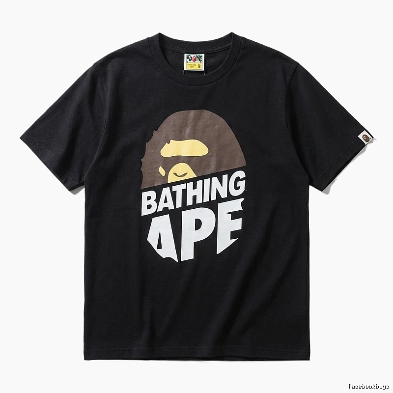 Bape Ape Head Simple Black Short-sleeve