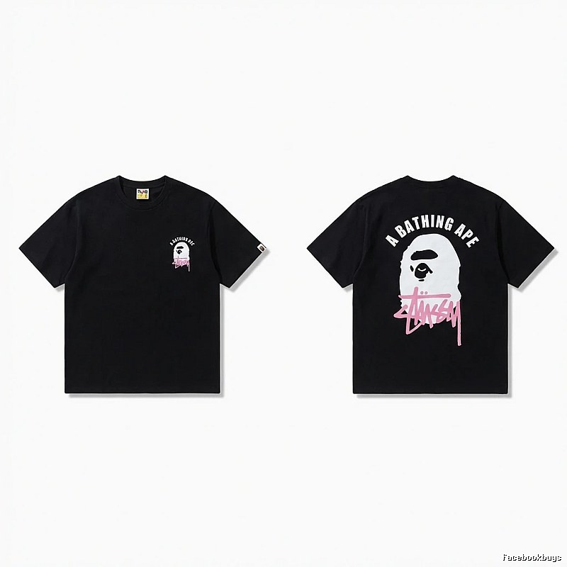 Bape Ape Head Trendy Cool Black T-shirt