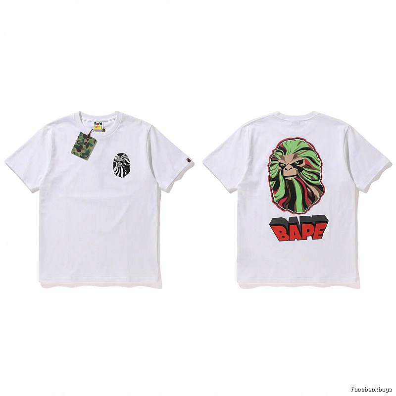 Bape Ape Head Trendy White T-shirt