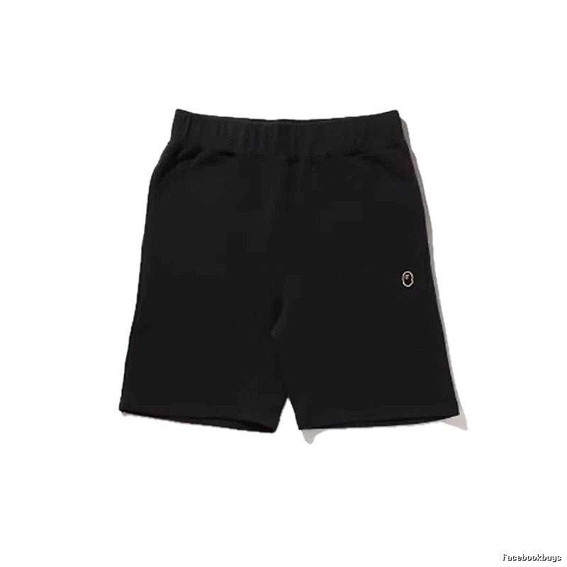 Bape basic black shorts