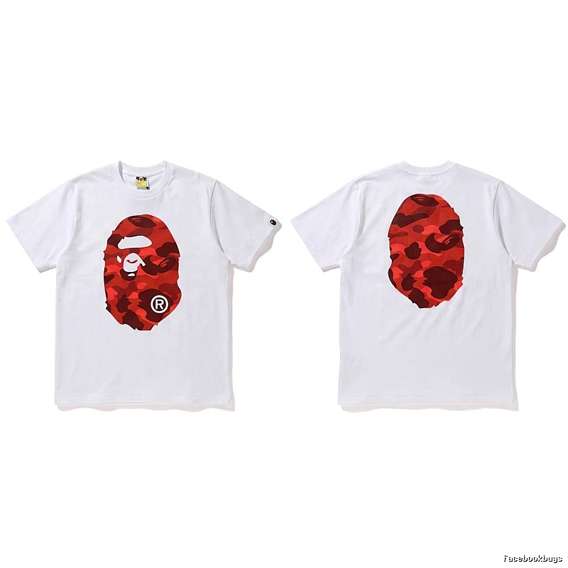 Bape camouflage style white T-shirt