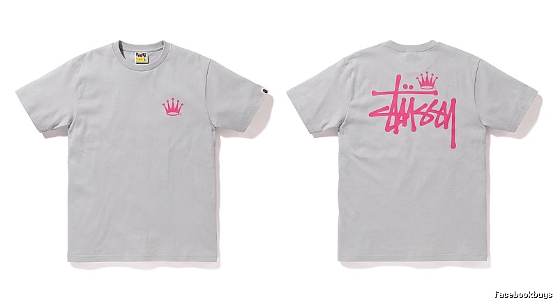Bape Crown Print Trendy and Cool Short-sleeved Shirt