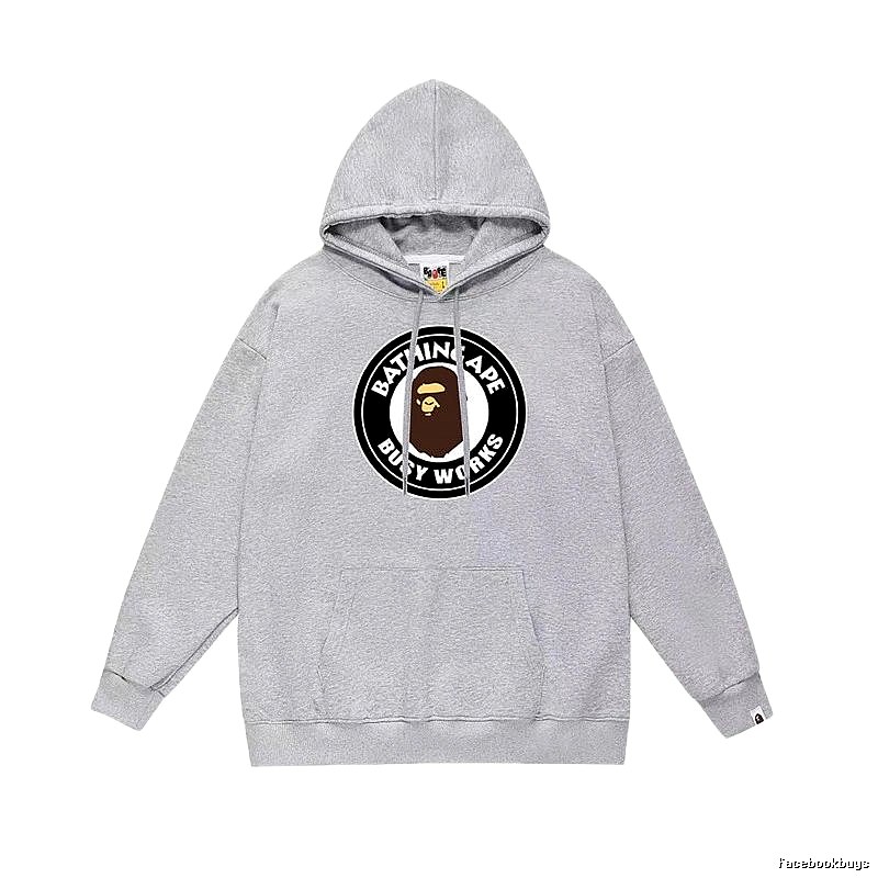 Bape grey casual hoodie