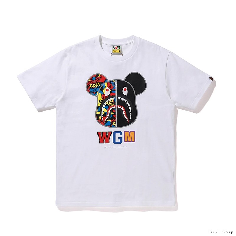 Bape Mickey Mouse Co-branded White T-shirt