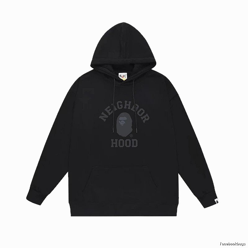 Bape Neighborhood black trendy hoodie