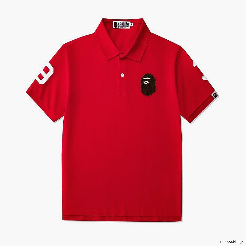 BAPE Travel Polo shirt White Polo Ape with Modern Look