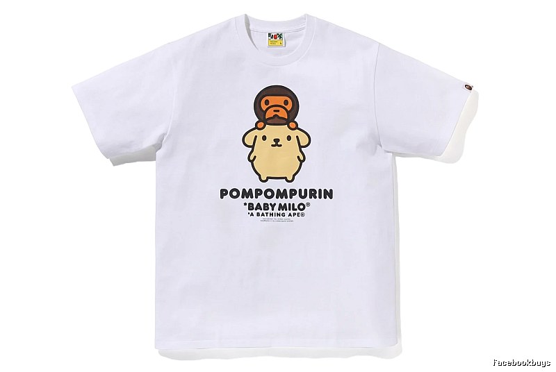 Bape x Pompompurin Co-branded Short-sleeve White