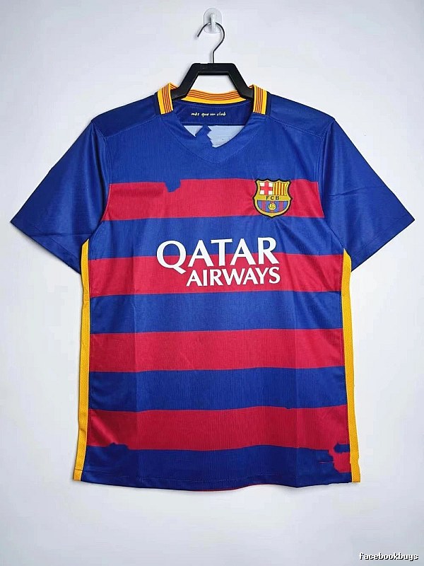 Barcelona Premium Style Retro soccer jersey Blue Red Barcelona for Minimal Outfits