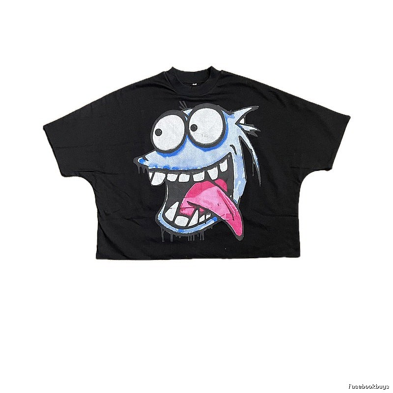 Billionaire Cartoon Trendy Brand Black T-shirt