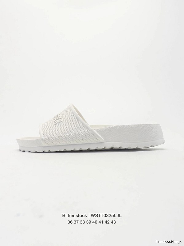 Birkenstock Minimalist Casual Style White Slide Sandals