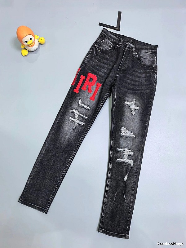 Black Distressed Cross Jeans - Chrome Hearts Travel