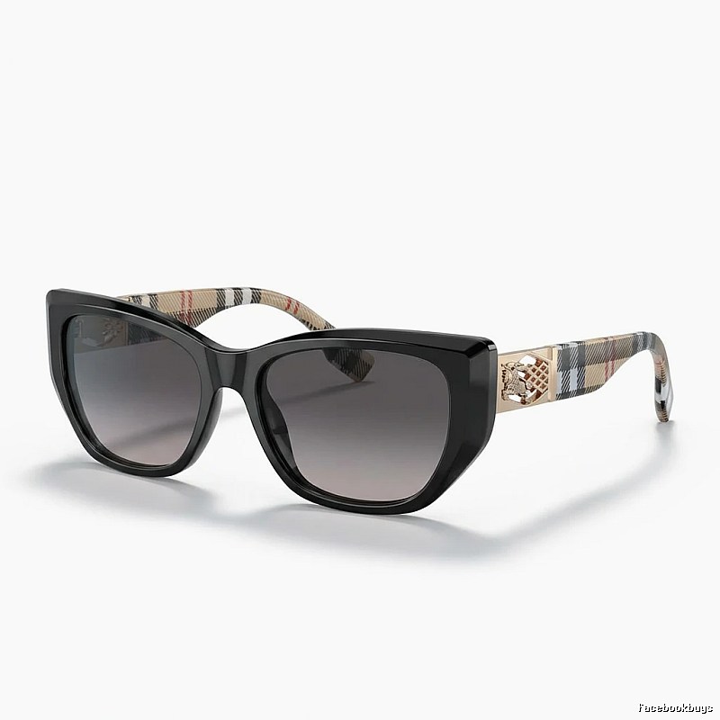 Burberry checkered fashion black sunglasses