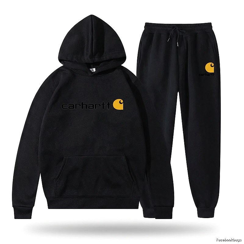 Carhartt basic black sweatshirt suit