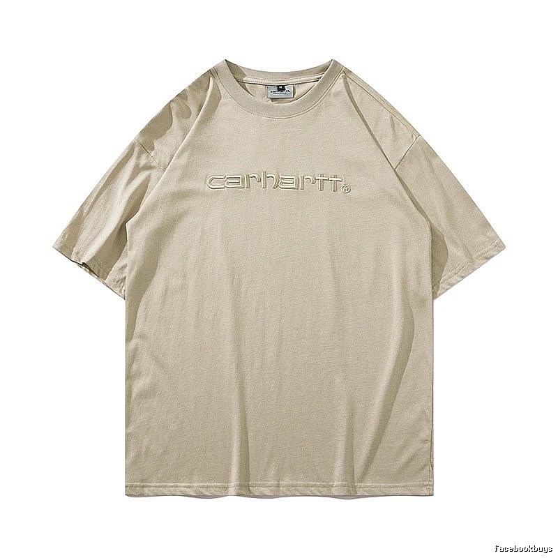 Carhartt Casual Logo T-shirt Light Blue Subtle for Streetwear Looks