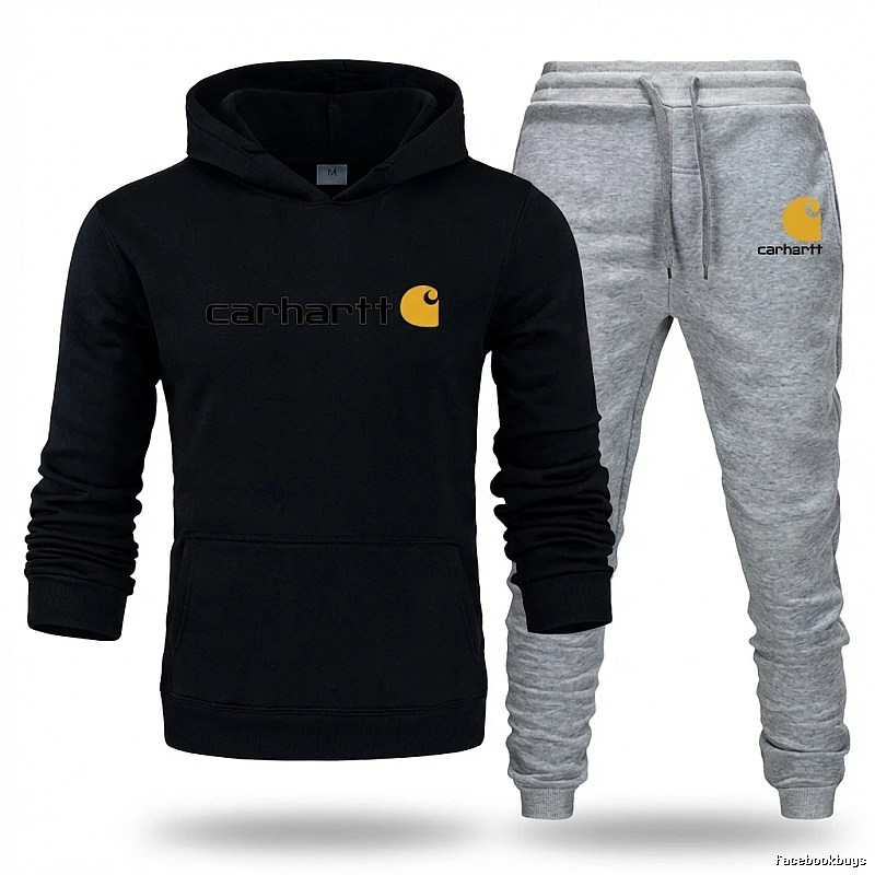 Carhartt casual style black and gray suit set
