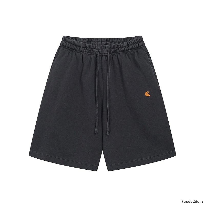 Carhartt Small Logo Workwear Style Carbon Black Casual Shorts