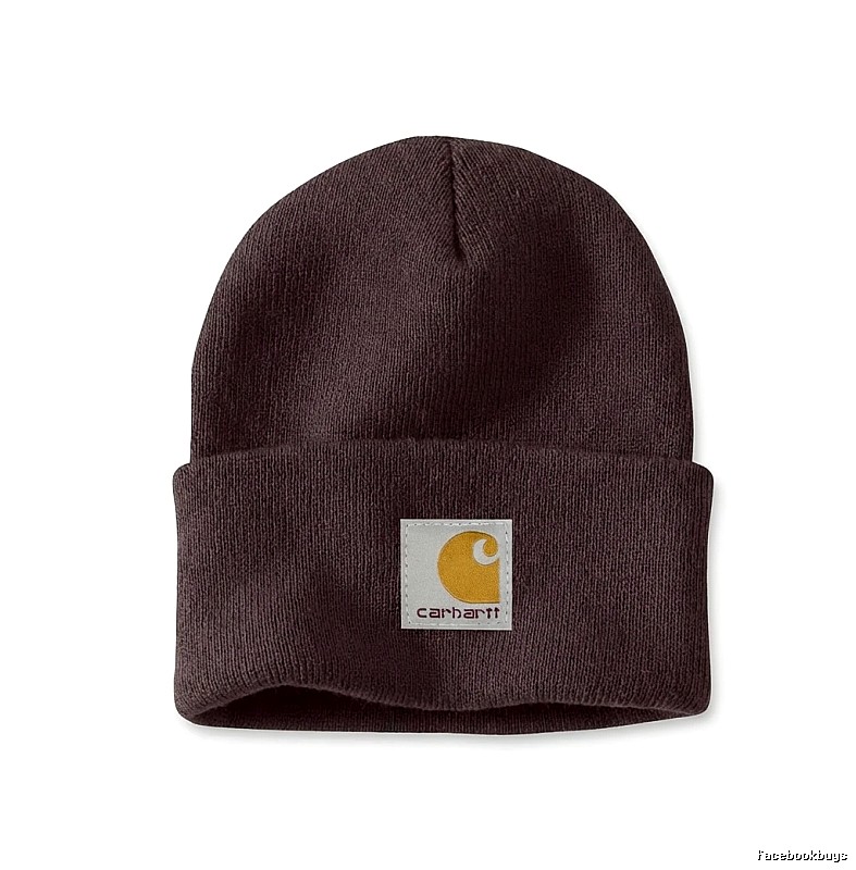 Carhartt solid color simple style dark brown hat