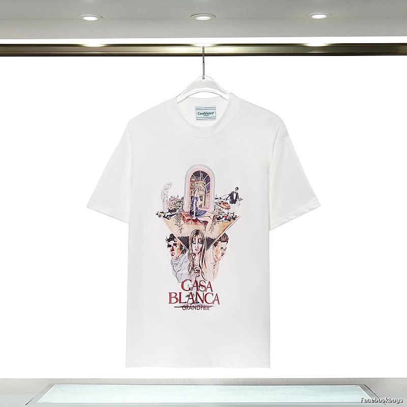 Casablanca Grand Prix Printed White T-shirt