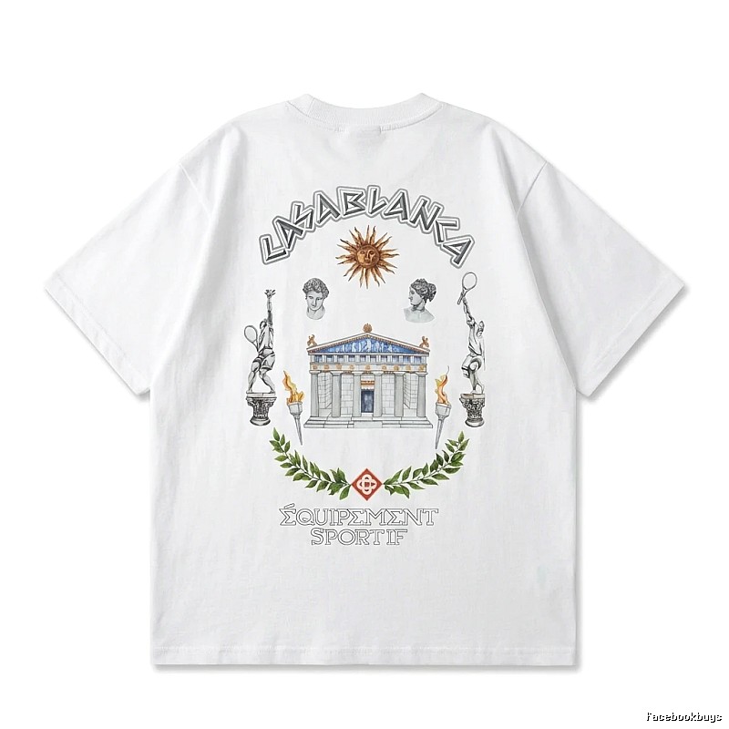 Casablanca Greek-style white T-shirt