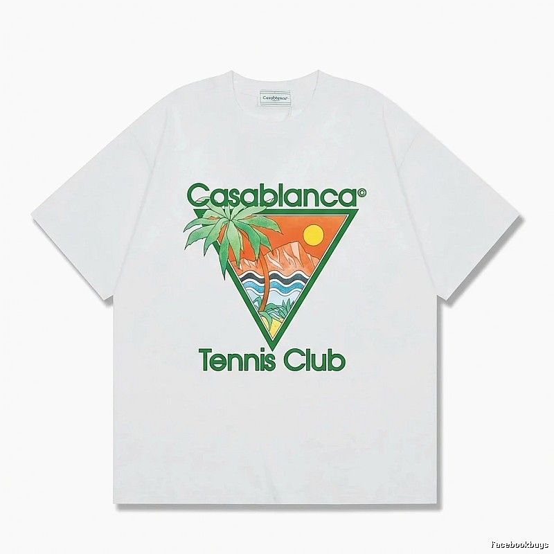 Casablanca Printed Casual White T-shirt