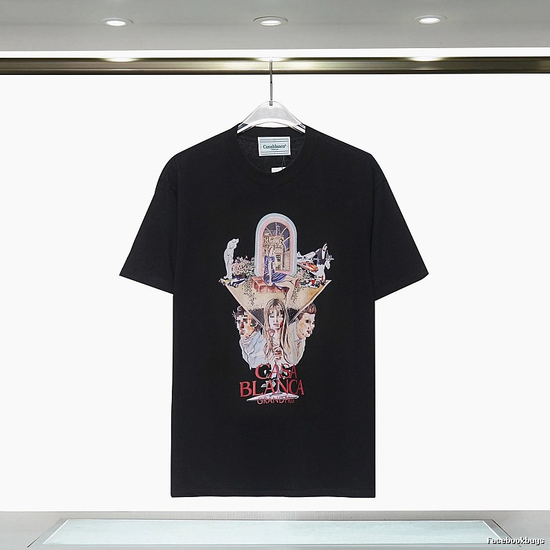 Casablanca Printed Trendy Black T-shirt