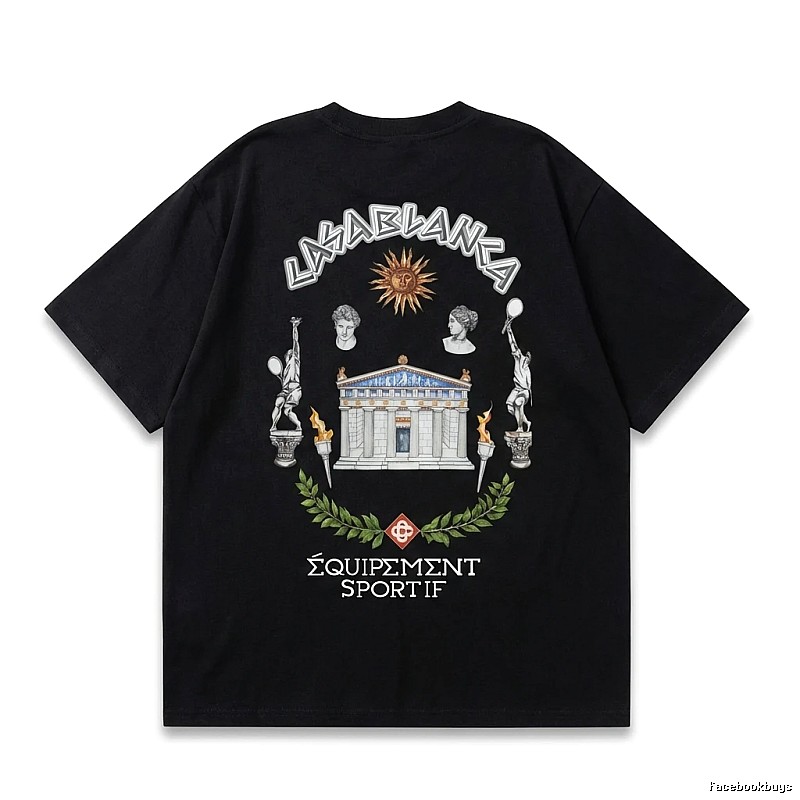 Casablanca retro style black T-shirt