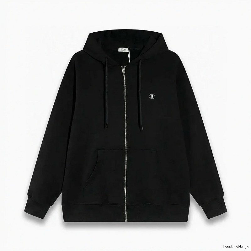 CELINE's classic black hoodie