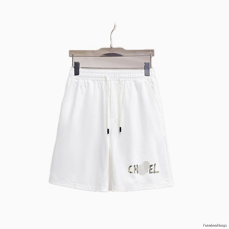Chanel Printed Casual Style White Sports Shorts