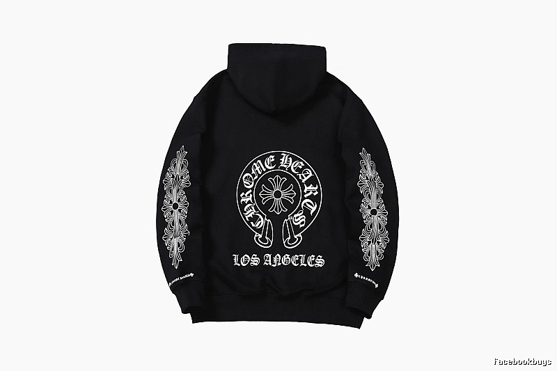 Chrome Hearts 2088-26 Black Cross Graphic Hoodie Streetwear Look