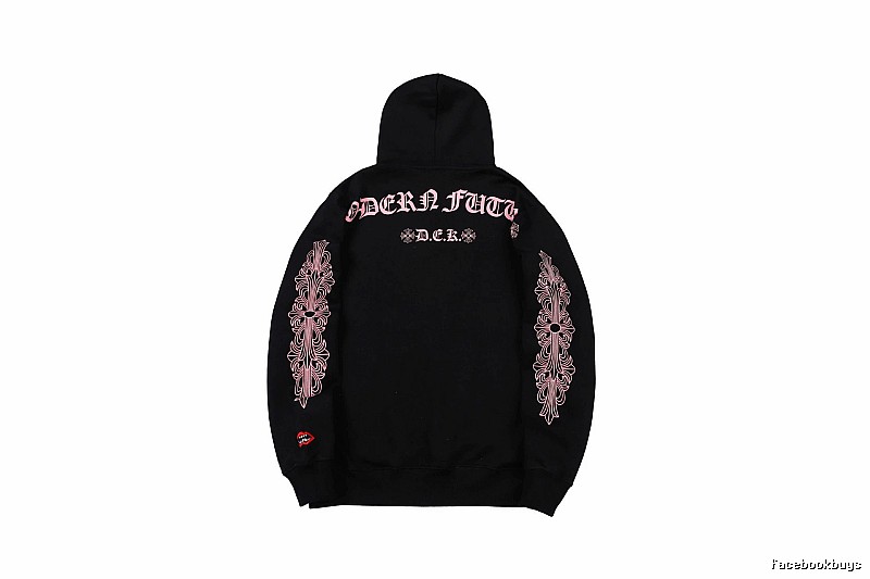 Chrome Hearts 2088-80 Black Cross Graphic Hoodie Statement Graphic