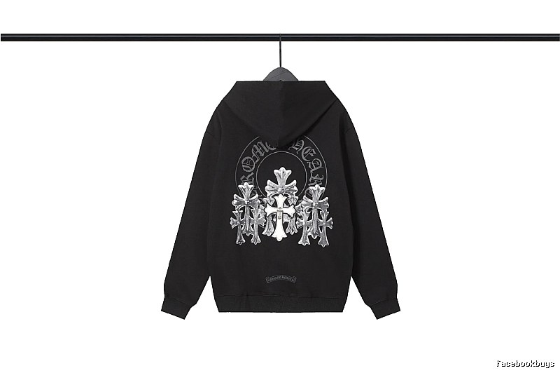 Chrome Hearts 2089-72 Black Cross Graphic Hoodie Easy Pairing