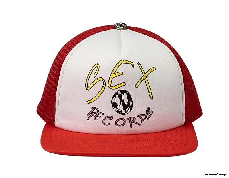 Chrome Hearts, a trendy and personalized brand, red and white hat