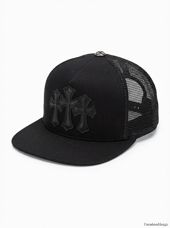 Chrome Hearts Black Trendy Baseball Cap