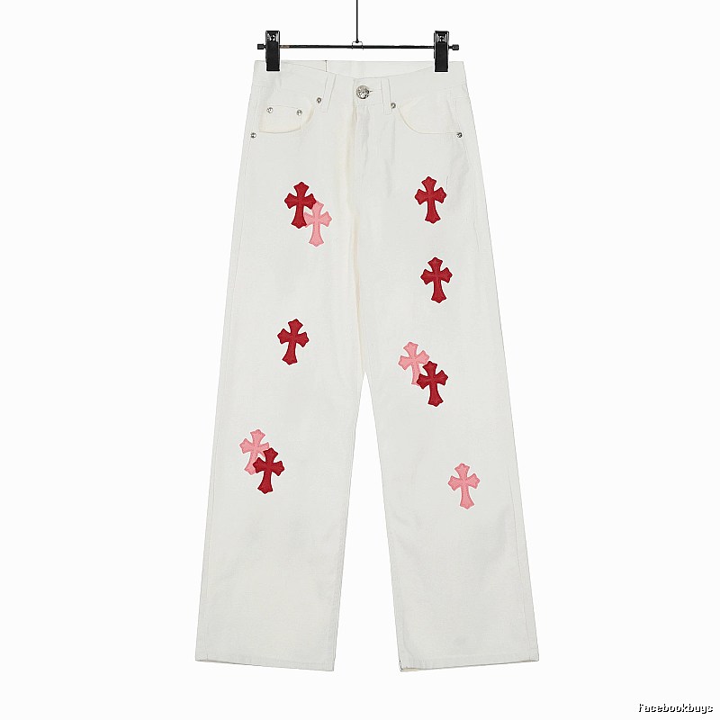 Chrome Hearts Casual Graphic jeans Light Denim Jeans for Streetwear Looks