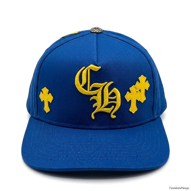 Chrome Hearts Cross Blue Baseball Cap