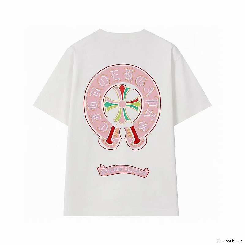 Chrome Hearts Cross Print Street Style Off-white T-Shirt
