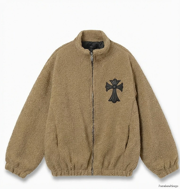 Chrome Hearts Cross Vintage Style Brown Coat
