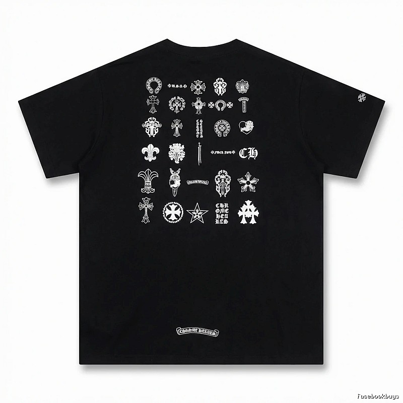 Chrome Hearts dark style black T-shirt