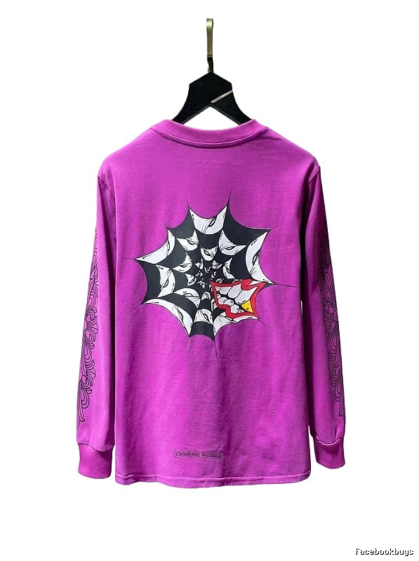 Chrome Hearts dark style purple top