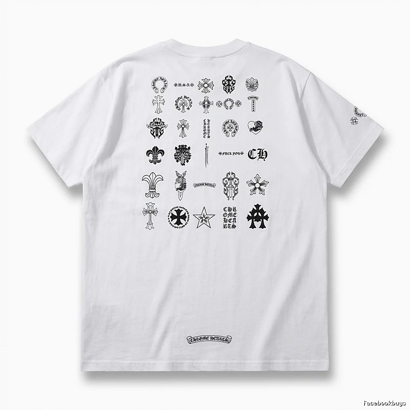 Chrome Hearts Dark Style White T-shirt