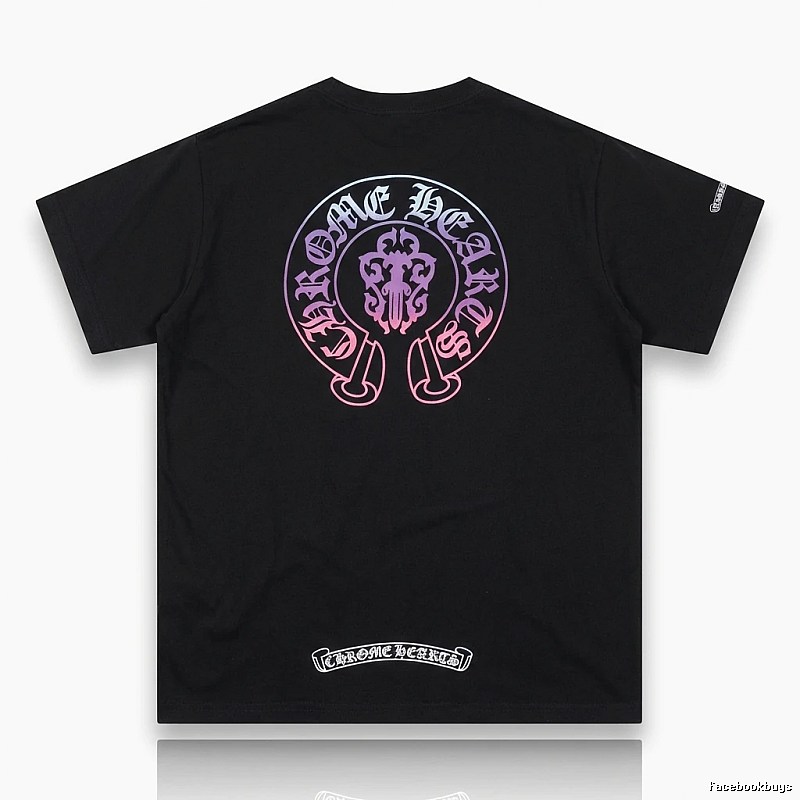 Chrome Hearts Dark Trendy Cool Black T-shirt