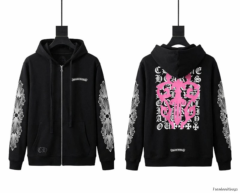 Chrome Hearts printed dark style hoodie