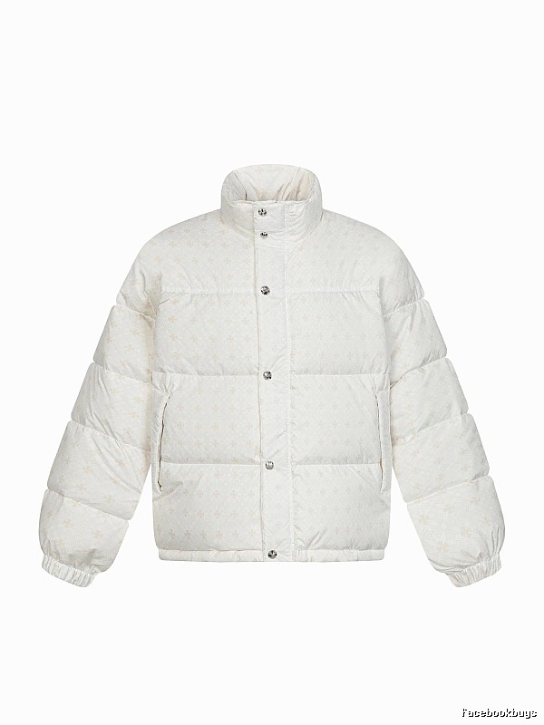 Chrome Hearts Retro Style White Cotton Coat