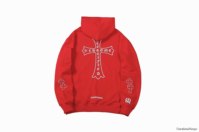 Chrome Hearts Summer Cross graphic hoodie Black Blue Cross with Bold Graphic